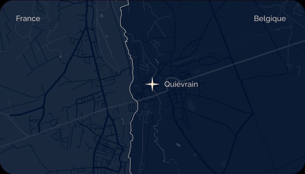 Plan d'accès au Casino Elite Quiévrain